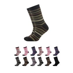 Socksmax İndirimli Kadın Pamuklu Soket Çorap 12 Çift - 02726